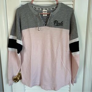 Victoria's Secret Pink/Gray Long Sleeve